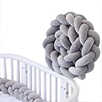 Trenzado Parachoques Cuna Bebe- JOLY FANG 78.7&quot-- 2M Torre de Cama Cojín Protectores- Para Cunas Serpiente para…